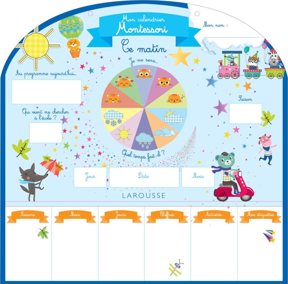 Le calendrier Montessori | Ma Petite Ecole Montessori